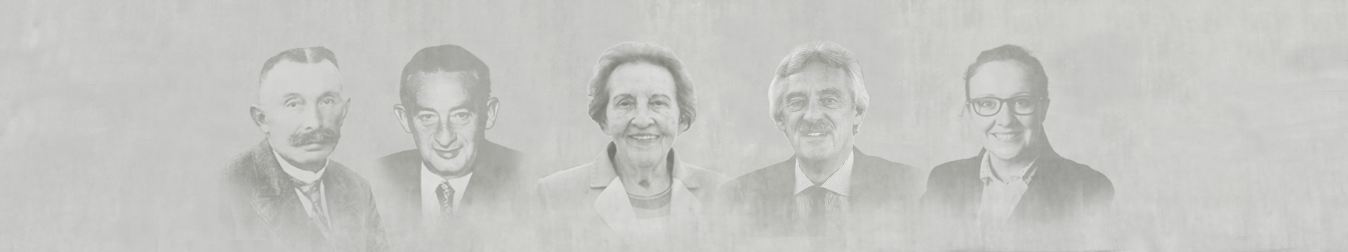 Porträts mehrerer Generationen der Familie Lütkenhaus als Symbol für Tradition und Weiterentwicklung des Unternehmens