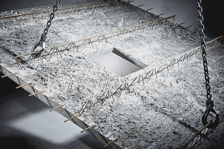 LTKH®-Elementdecke von Lütkenhaus – Betonfertigteilplatte mit Ortbetonergänzung für tragfähige Deckensysteme im Wohn- und Gewerbebau